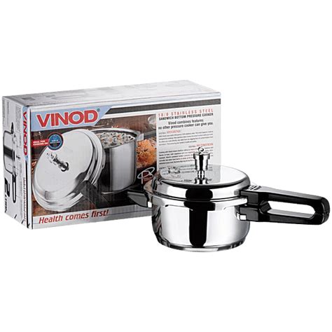 Buy Vinod Stainless Steel Outer Lid Pressure Cooker Induction Base