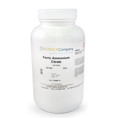 Photographic Grade Ferric Ammonium Citrate 500g for sale. Buy from The ...