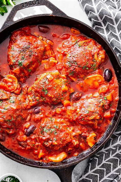 One Skillet Chicken Cacciatore Paleo Whole