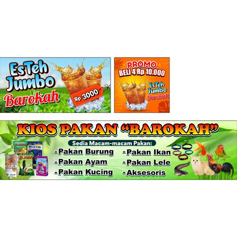 Jual Banner Desain Custom 3 Varian Desain Suka Suka Free Desain