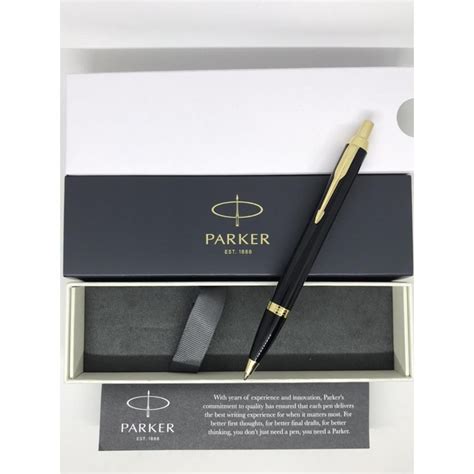 Jual Pulpen Parker New Im Black Original Bp Gt Klip Emas Shopee