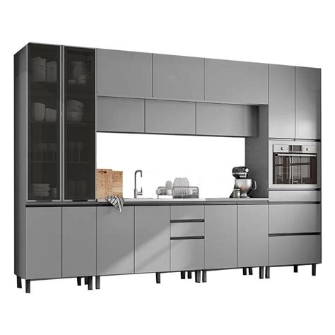 Cozinha Modulada Belize Pe As Cinza Henn