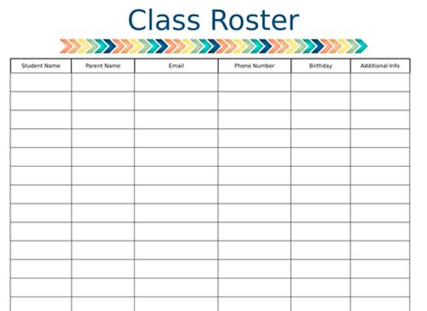 Class Roster Data Tracker Sign Out Sheets And More Freebie Teaching Resources