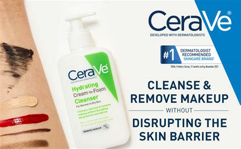 Amazon CeraVe Hydrating Cream To Foam Cleanser Hydrating Makeup