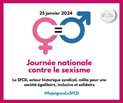 Journée Nationale Contre Le Sexisme En France Sfcd Le Syndicat Des