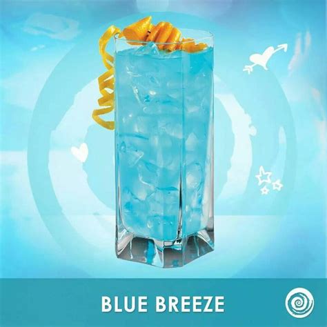 Blue Breeze 2 Oz Hypnotic 1 Oz Coconut Rum Splash Of Pineapple Juice