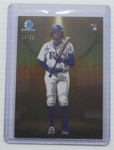 2024 Bowman Chrome Junior Caminero Spotlights Gold Refractor Rookie RC