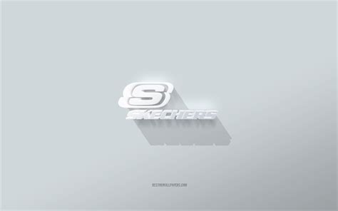 Download wallpapers Skechers logo, white background, Skechers 3d logo ...