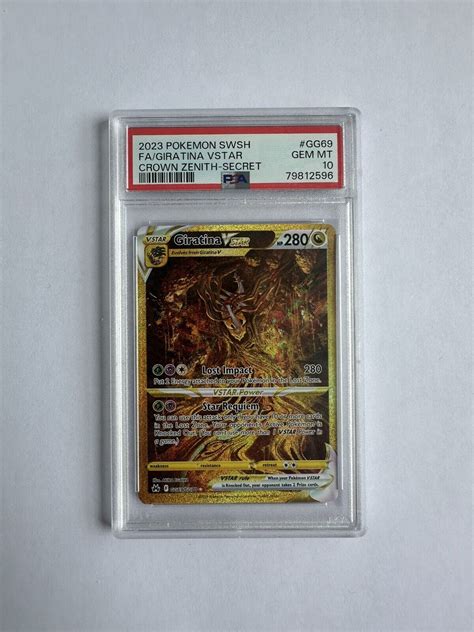 PSA 10 GEM MINT Giratina VSTAR GG69 GG70 Gold Alt Art Crown Zenith