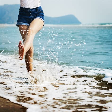 Free Images Beach Sea Coast Sand Ocean Sky Girl Shore Wave