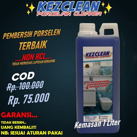 Jual Cairan Pembersih Noda Lantai Kamar Mandi Kezclean Porcelain