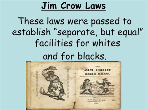 PPT - Jim Crow Laws PowerPoint Presentation, free download - ID:3421582