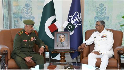 Commander Bahrain National Guard Called On Chief Of The Naval Staff At