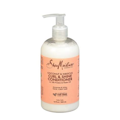 Shea Moisture Coconut And Hibiscus Curl And Shine Conditioner 384ml En Punto Curly