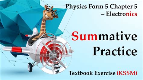 🆕 Physics Kssm Form 5 Chapter 5 Summative Practice Electronics Youtube