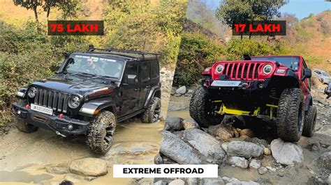 Thar Modified Vs Jeep Wrangler Rubicon Offroad Which One Is