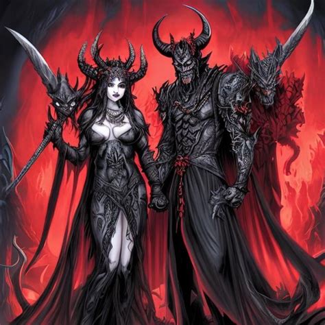 Demon Queen And King Asmodeus