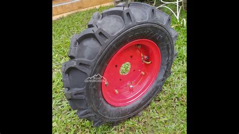 Set Roda Karet Traktor Quick Cakar Baja Ban Luar Ban Dalam Velg