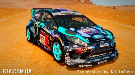 Ford Fiesta 2012 Ken Block Gymkhana 5 скачать для GTA 4 GTA ua