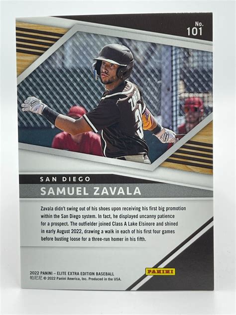 2022 Panini Elite Extra SAMUEL ZAVALA Padres Status 294 299 Free