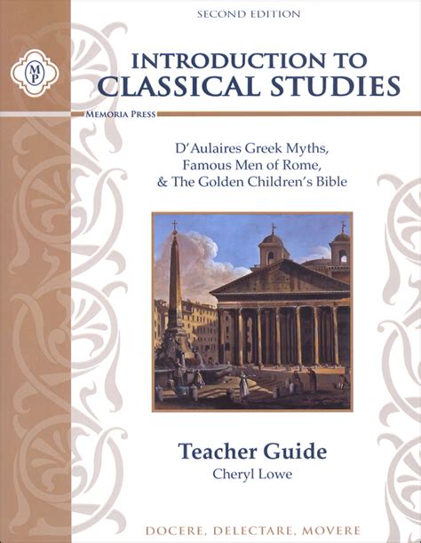 Introduction To Classical Studies Teacher Guide Memoria Press