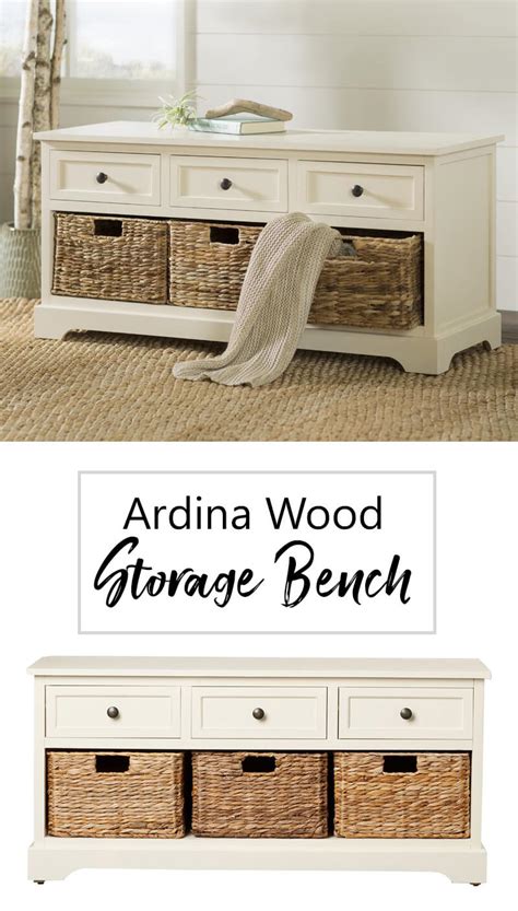 Ardina Wood Storage Bench — Homebnc