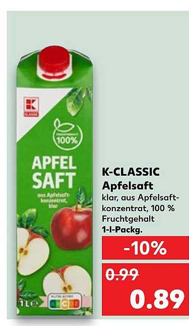 K Classic Apfelsaft Angebot Bei Kaufland Prospekte De