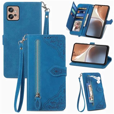 Leather Zipper Wallet Multi Cards Phone Case For Motorola G71s G52 G82 G71 G62 G60s G51 G50 G42