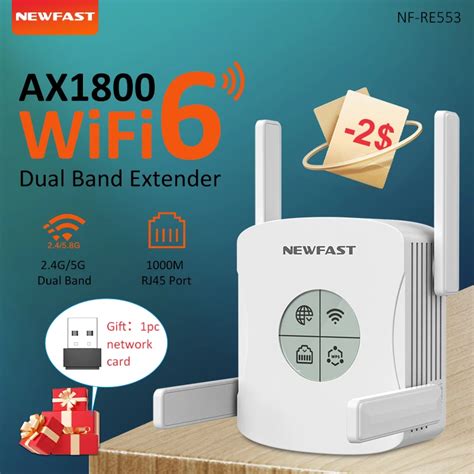 Repetidor WiFi6 AX1800 AX1200 Amplificador De Enrutador WiFi 2 4 5 8