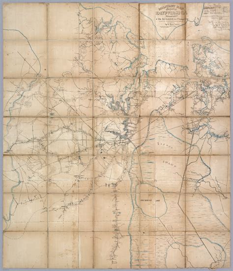 Military Map Of A Part Of Eastn Virginia Department Of Maj Genl J A