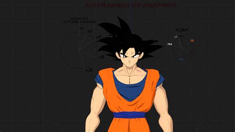 Son Goku 3D Model Rigged by FlamelexArt on DeviantArt