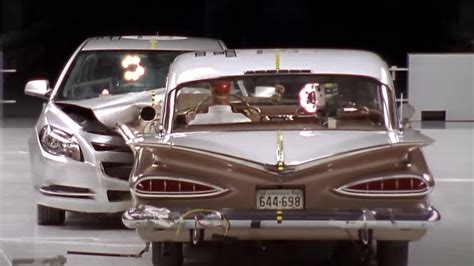 1959 Chevrolet Bel Air Vs 2009 Chevrolet Malibu Iihs Crash Test A Tale Of Two Eras