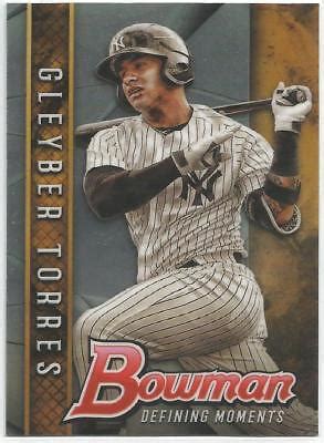 Gleyber Torres Ny Yankees Bowman Chrome Draft Defining Moments Ebay