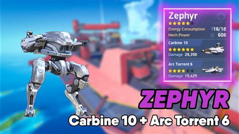 New Op Combozephyr Carbine Arc Torrent Mech Arena Robot