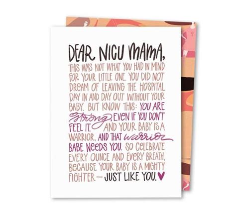 Dear NICU Mama Noble Greeting Card Etsy Australia Nicu Neonatal