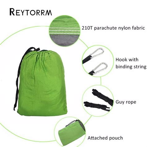 Outdoor Backpacking Hammock With 2 Straps 2 Carabiner | Rhino Camp