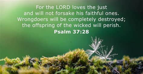 January 6 2020 Bible Verse Of The Day Psalm 37 28 DailyVerses Net