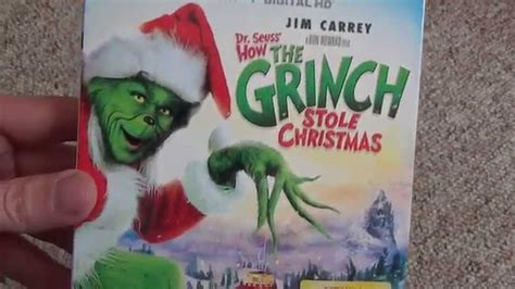 How The Grinch Stole Christmas Jim Carrey Grinchmas Edition Blu Ray Unboxing Youtube