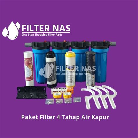 Jual Paket Filter Air Kapur Dan Sumur Besi Dan Bau Housing Blue