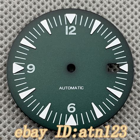 Mm Green Luminous Sterile Black Blue Green Watch Dial Fit Nh Nh A