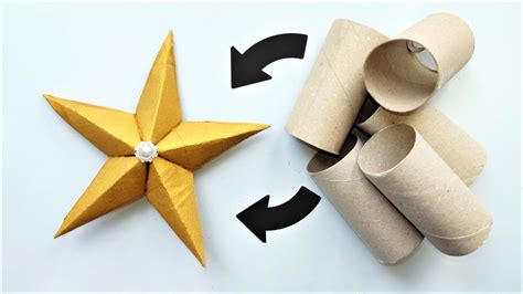 Amazing Must Do It Paper Star Tutorial Toilet Paper Roll Crafts