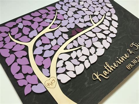 Unique Wedding Guest Book Alternative Wedding Guestbook Tree Etsy