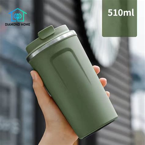 Jual Termos Kopi Travel Mug Anti Tumpah Dengan Tutup Cangkir Termos