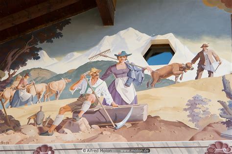 Photo Of Bavarian Wall Painting Garmisch Partenkirchen Bavaria Germany