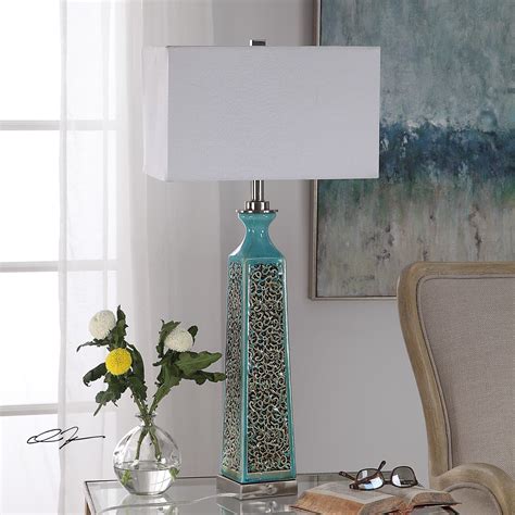 Camille Turquoise Table Lamp By Uttermost 32 Fine Home Lamps