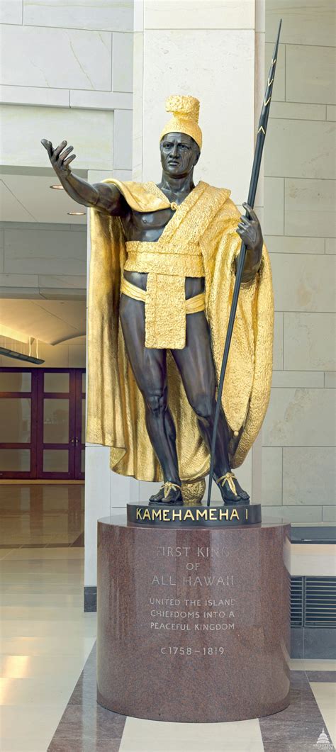 This Statue Of King Kamehameha I Was Given To The National Statuary