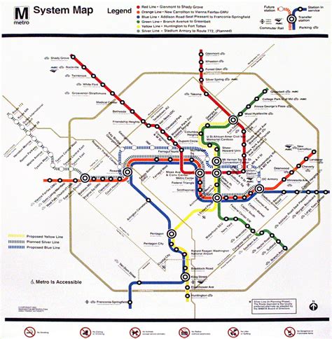 Wmata Metro Map Blue Line