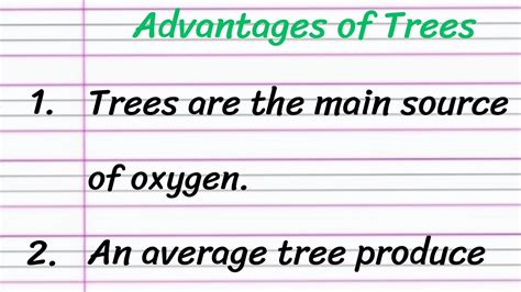 Advantages Of Trees Essay In English Lines Paragraph On