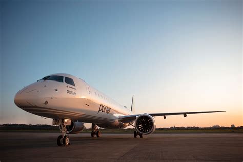 Porter Airlines Receives First Two Of Embraer E E Jets On Order