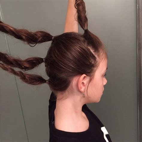 Girl Faux Hawk Ponytail